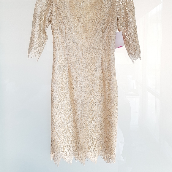 NWT Paper dolls sequin crochet pencil dress - Picture 6 of 7